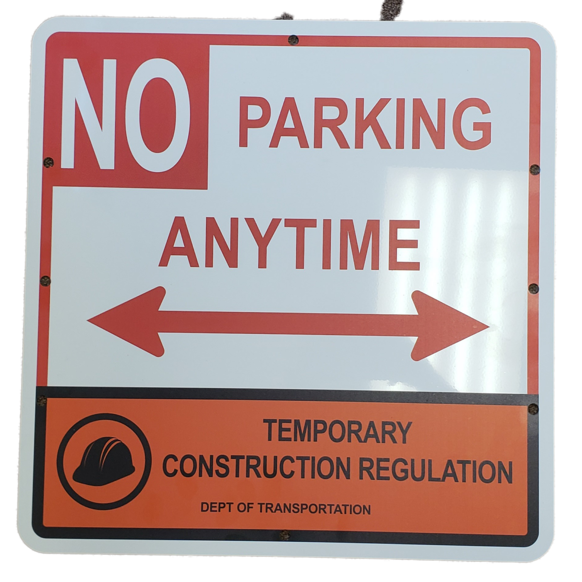 NYC DOT No Parking Anytime Arrow Left and Right My Sign Station