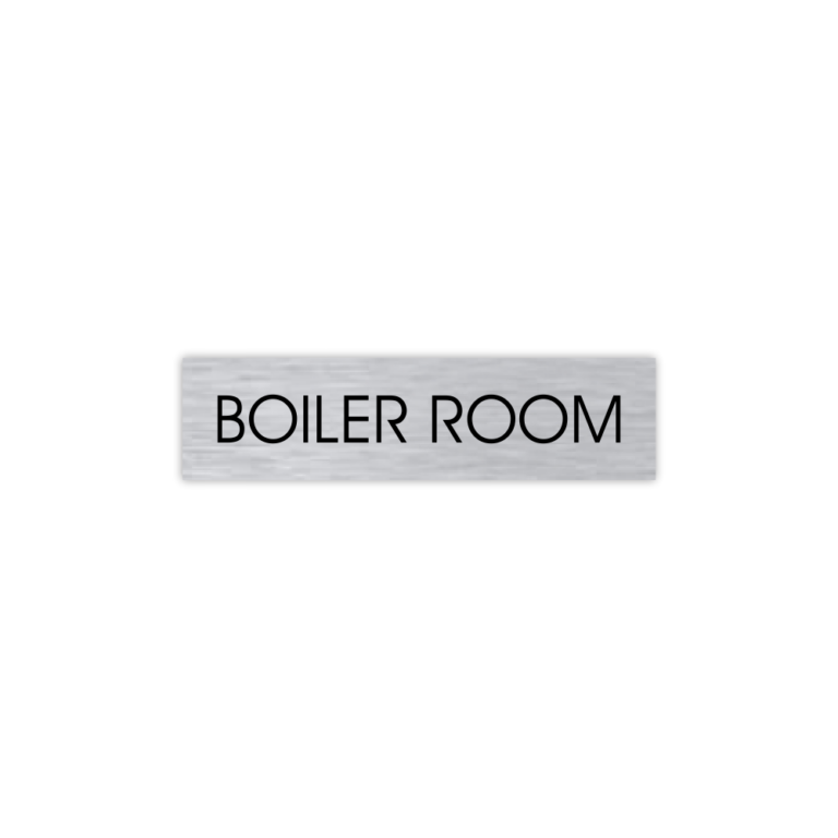 BOILER ROOM SIGN - My Sign Station