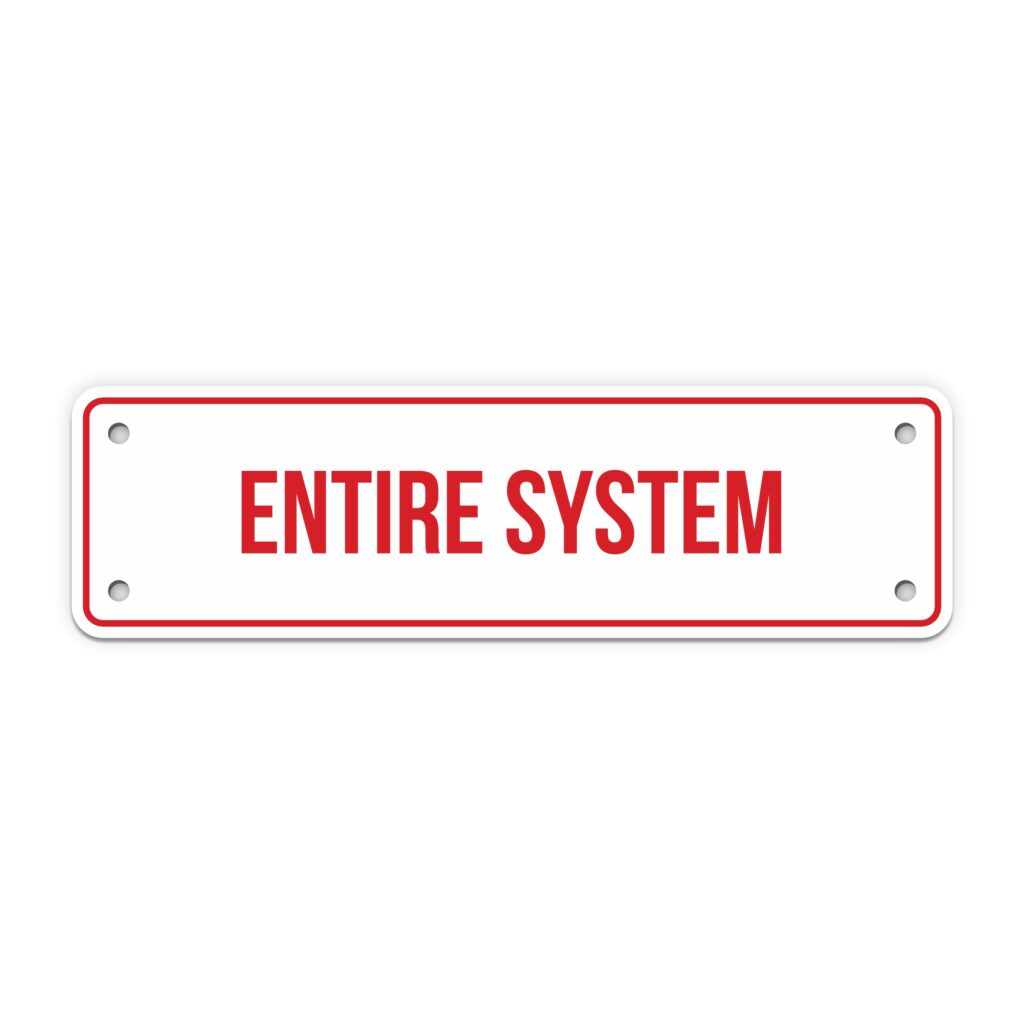 System Full Sign ENTIRE SYSTEM SIGN - My Sign Station