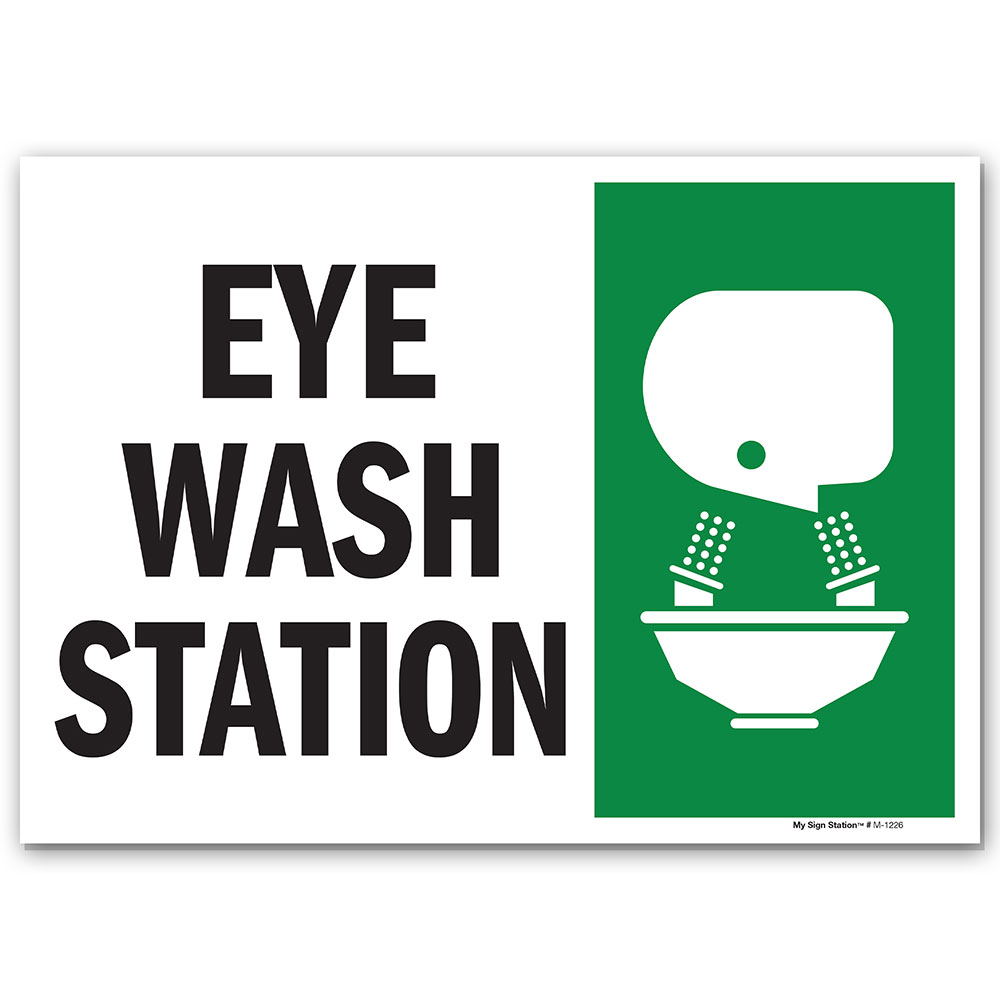 EYE WASH STATION SIGN My Sign Station