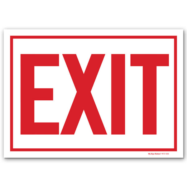 EXIT SIGN