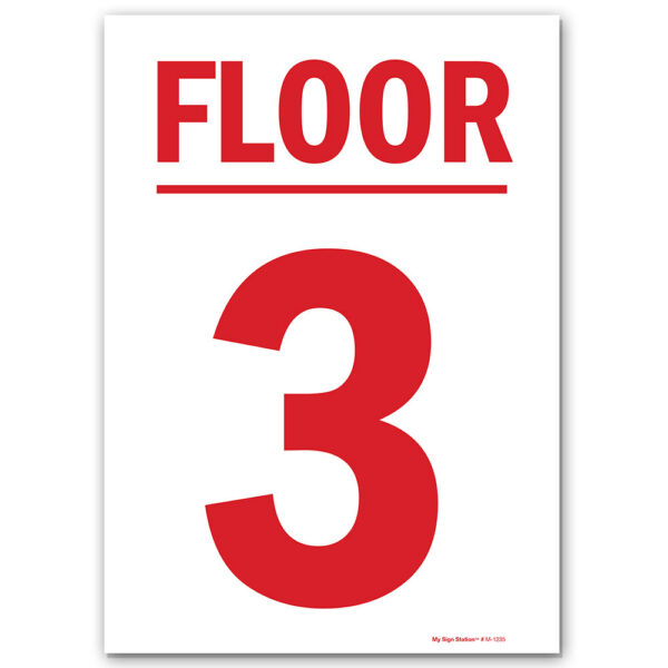 FLOOR 3 SIGN