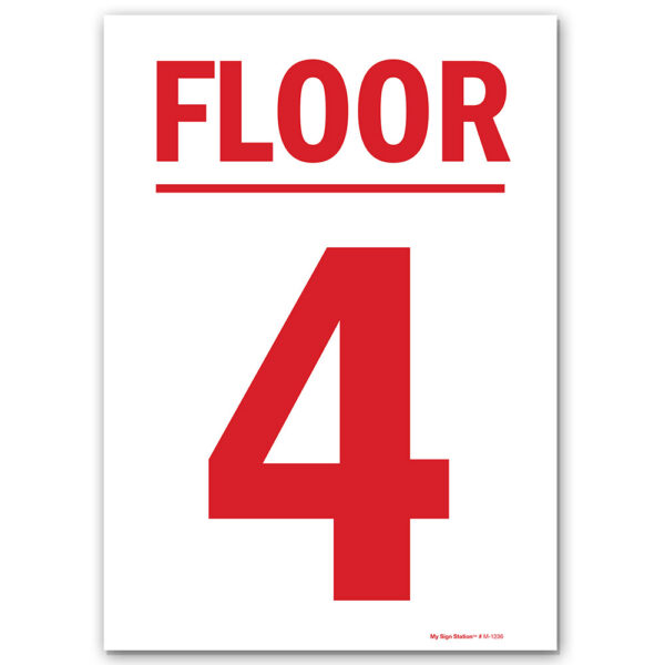 FLOOR 4 SIGN