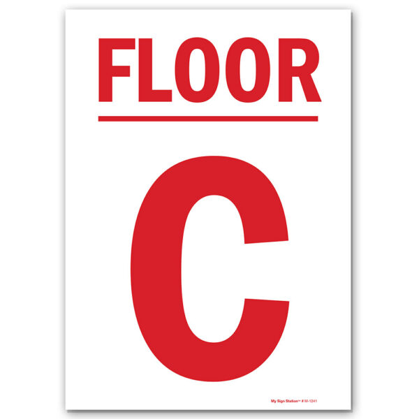FLOOR C SIGN