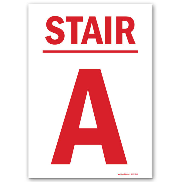 STAIR A SIGN