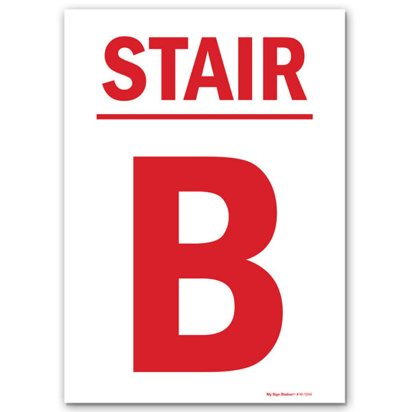 STAIR B SIGN