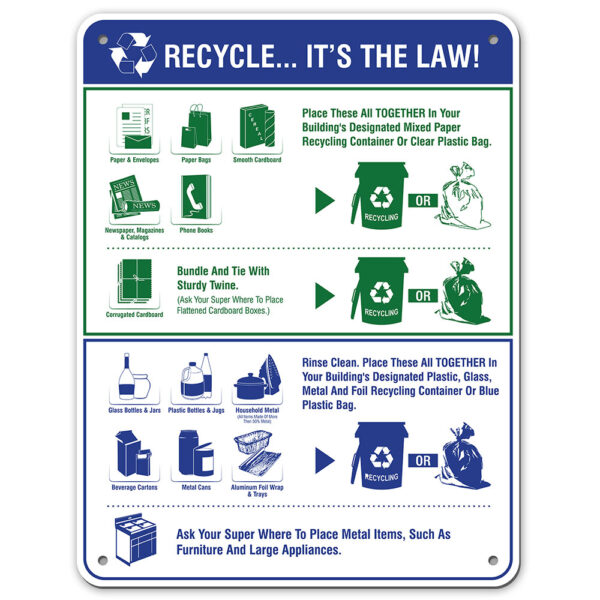 RECYCLING LAW SIGN - My Sign Station