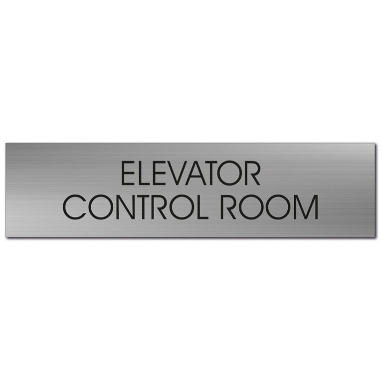 ELEVATOR CONTROL ROOM SIGN My Sign Station