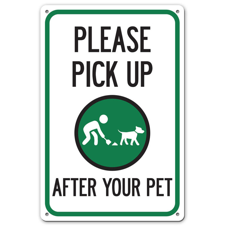 PICK UP AFTER YOUR DOG SIGN My Sign Station
