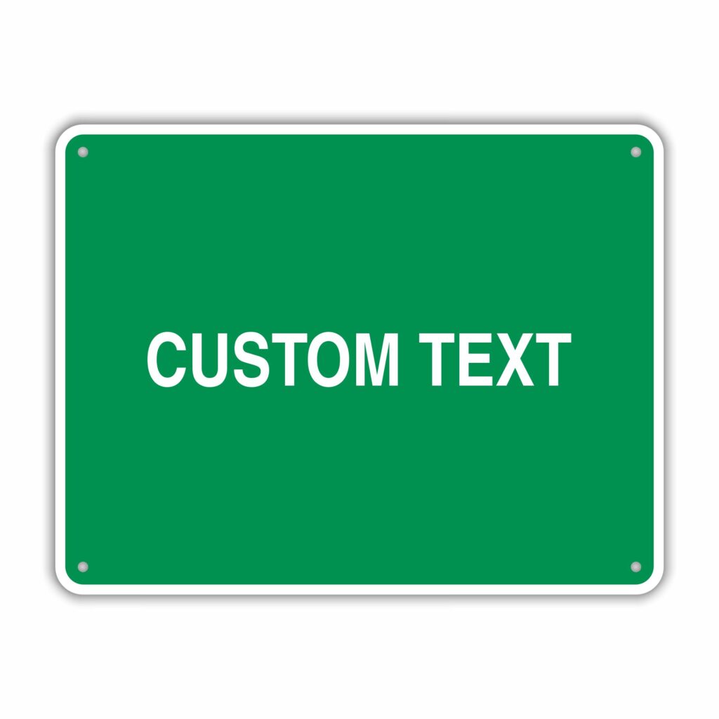 CUSTOM ALUMINUM SIGN 8.5″ X 11″ - My Sign Station