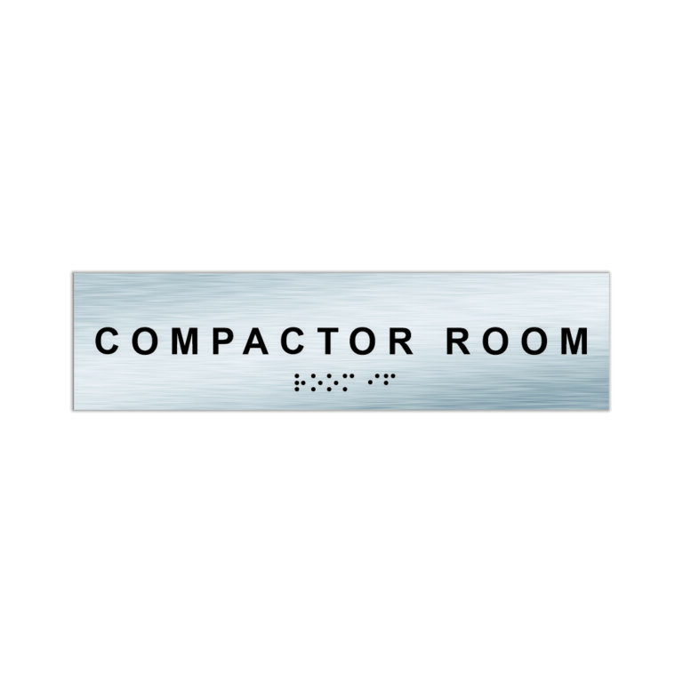 Compactor On Button Sign ADA COMPACTOR ROOM SIGN - My Sign Station