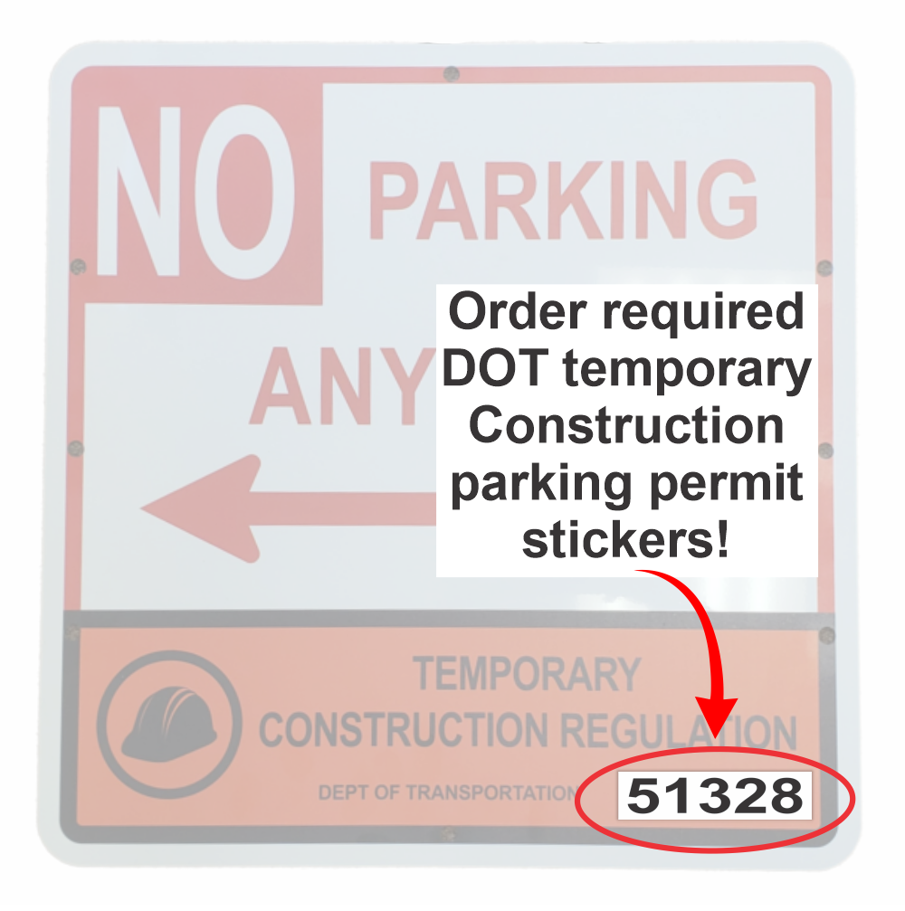 nyc-temp-construction-dot-parking-permit-sticker-my-sign-station for Nyc Recycling Stickers Free Printable NYC TEMP CONSTRUCTION DOT PARKING PERMIT STICKER - My Sign Station for Nyc Recycling Stickers Free Printable